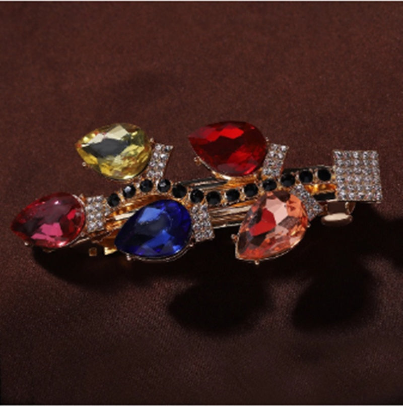Alloy Diamond Earring Hairpin Set