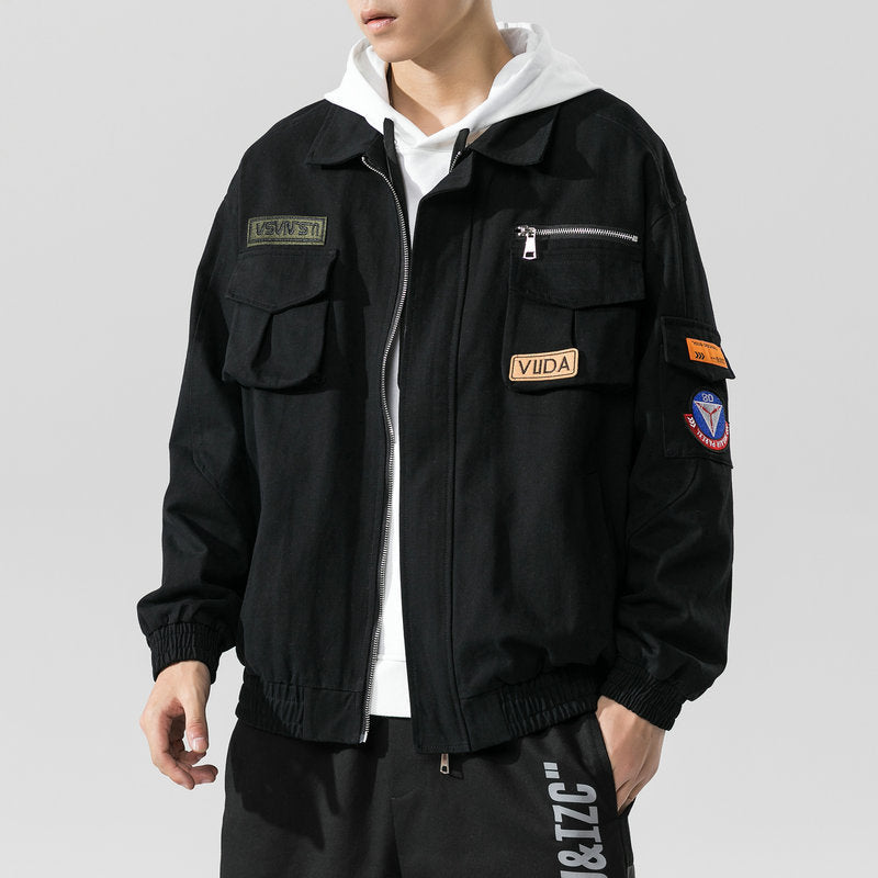 New Loose Casual Workwear Bomber Jacket
