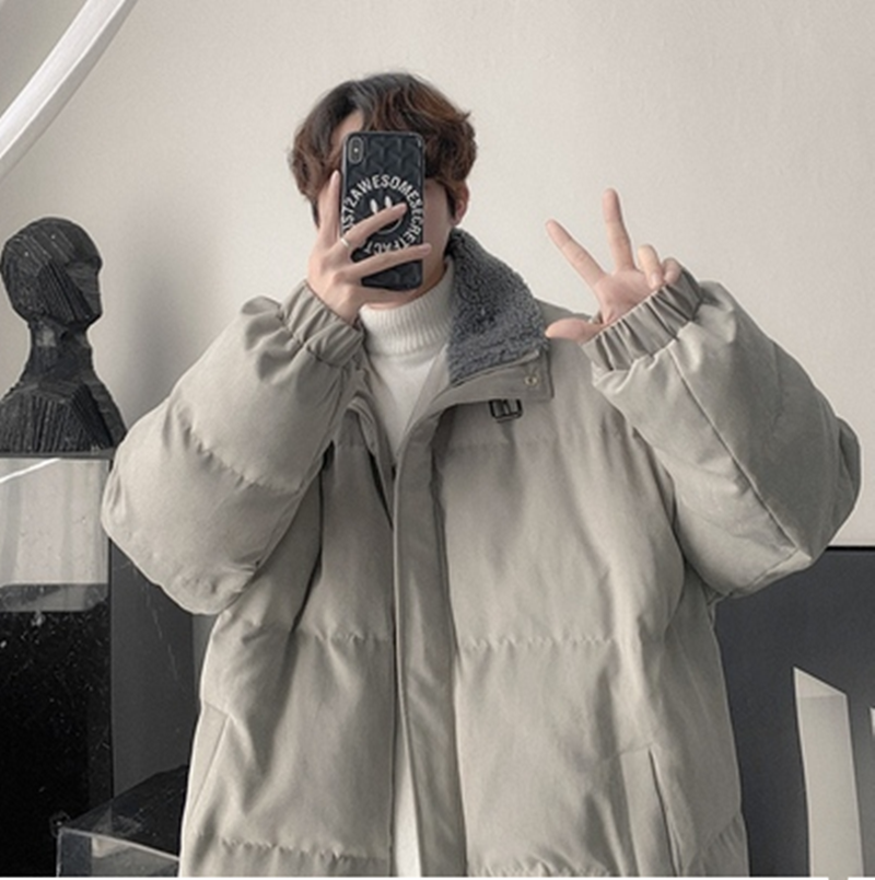 Trendy Handsome Padded Jacket Hong Kong Style Thick Padded Jacket