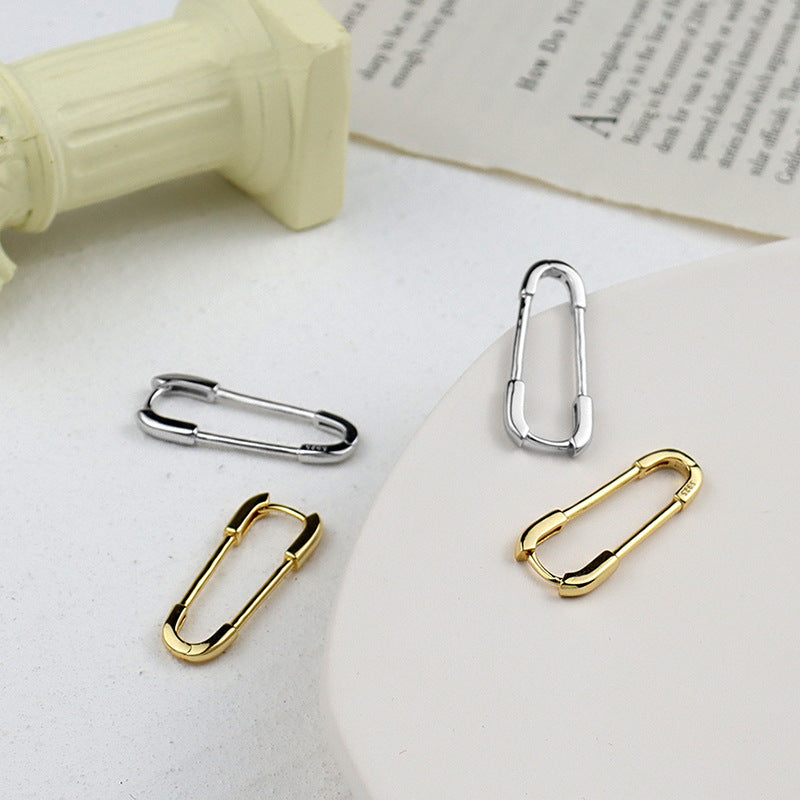 Paper Clip Earring Small Pin Ear Buckle Men's And Women's Earring