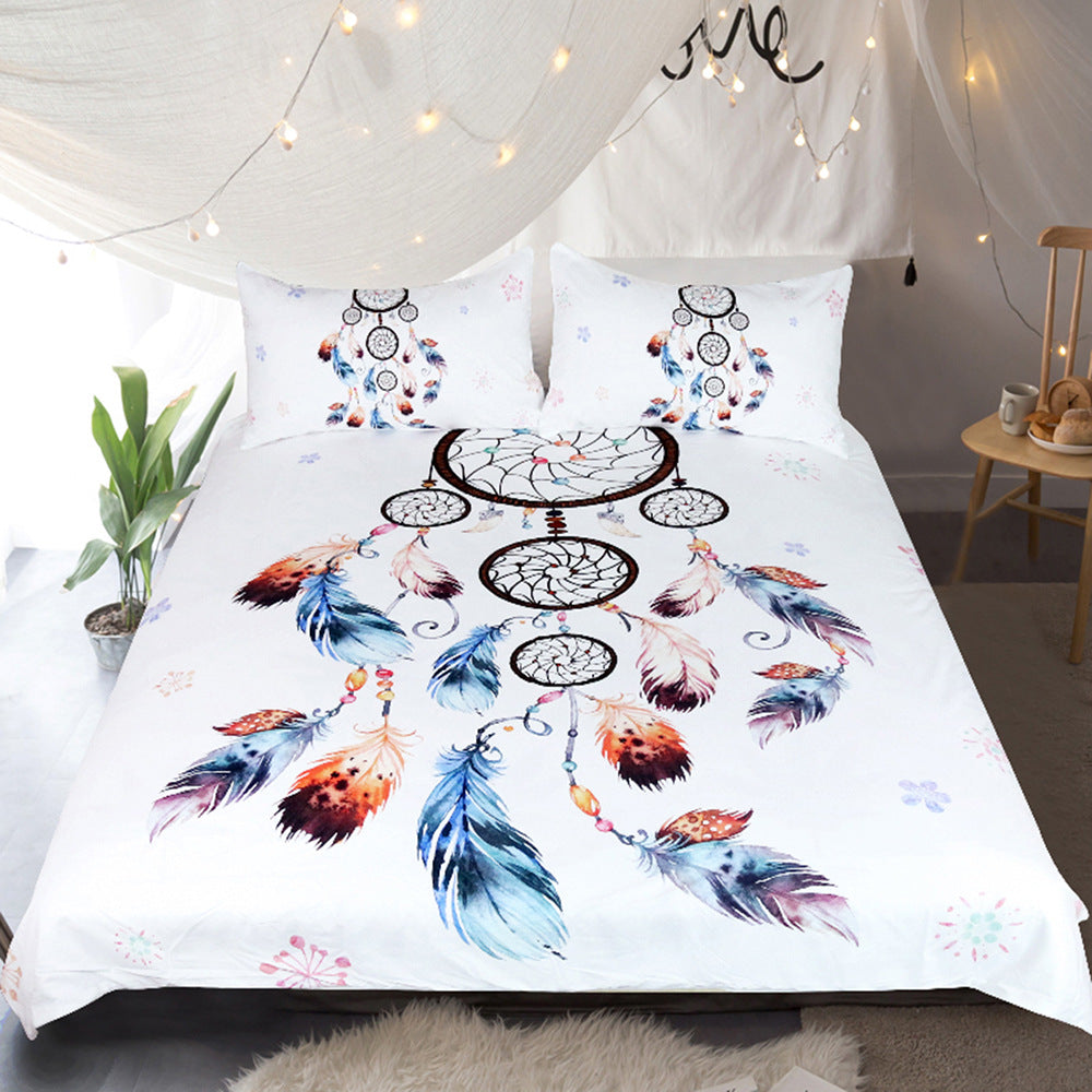 European And American Quilt Cover Hot-Selling Three-Piece Bedding Set