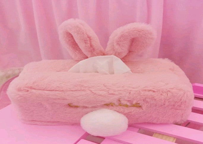Generation Of Cartoon Plush Pumping Box Plush Bunny Doll Cute Cartoon Paper Towel Cover Paper Towel Cover