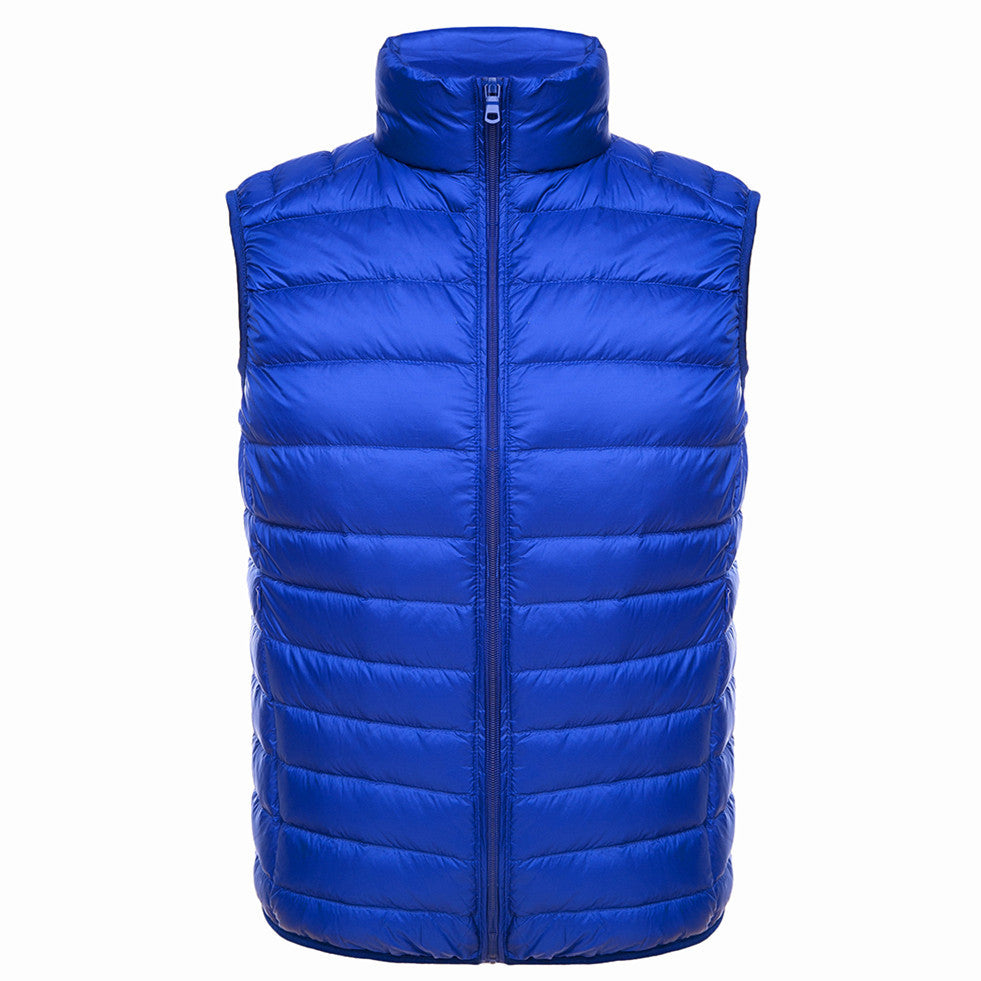 Fashionable Men's Stand Collar Down Jacket Vest