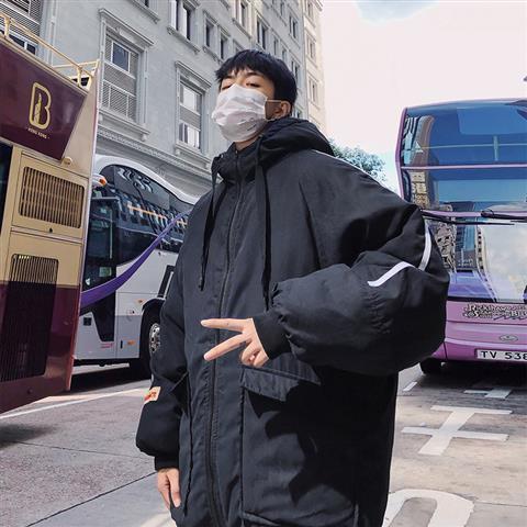 Korean Style Trendy Loose Hooded Padded Jacket