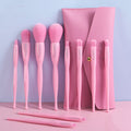 Makeup Brush Set 10 Candy Color Eyeshadow Blush Loose Powder High Gloss Repair Brush Foundation Beauty Tools Full Set