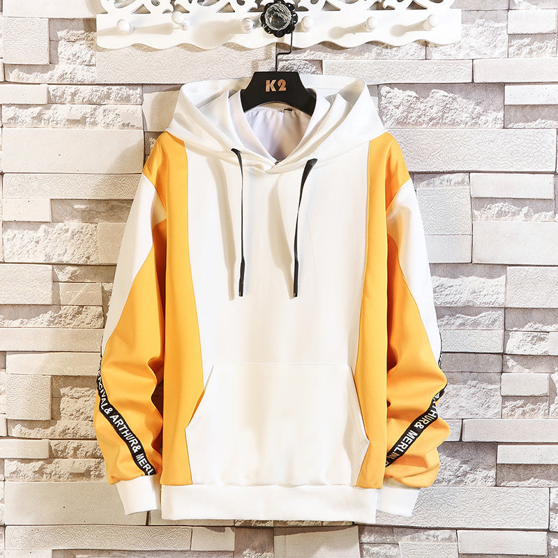 New Sweater Men's Jacket Fall Youth Student Trend Loose Casual Hooded Pullover