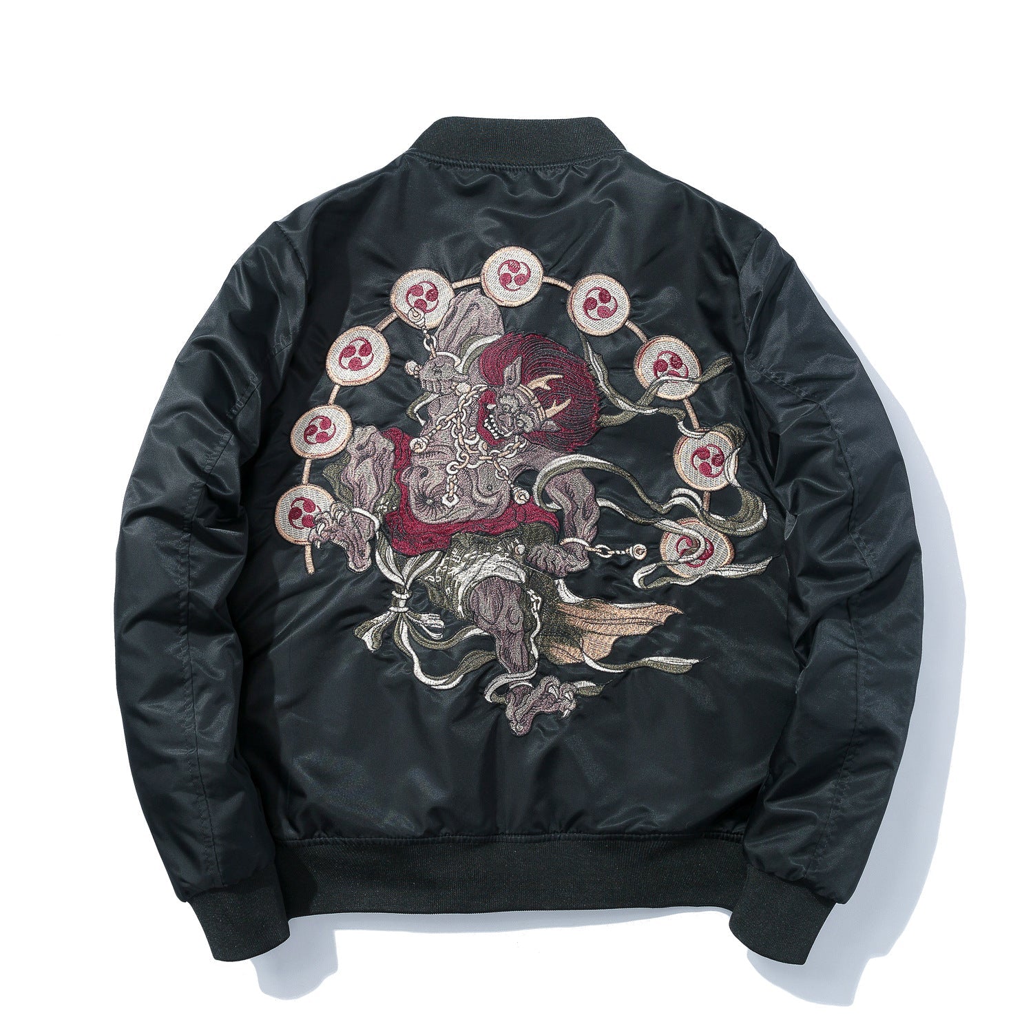 Chinese Style Embroidered Coat Men's Flight Jacket