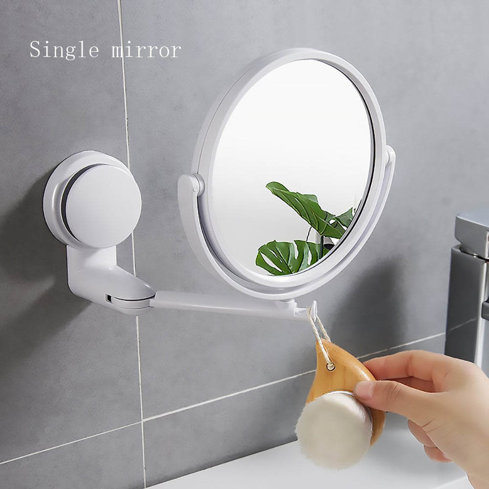 Punch-Free Wall Hanging Rotating Makeup Mirror