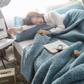 Quilt Cover Single Set 1.5m Net Red Coral Cashmere 1.8 Single Double Lamb Cashmere