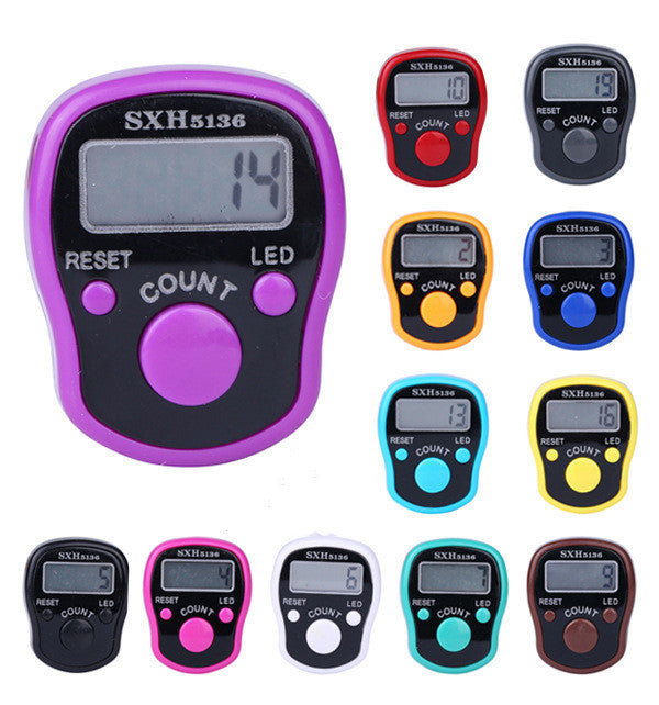 Tally Counter Finger Counter Ring Electronic Counter Led Luminous Counter