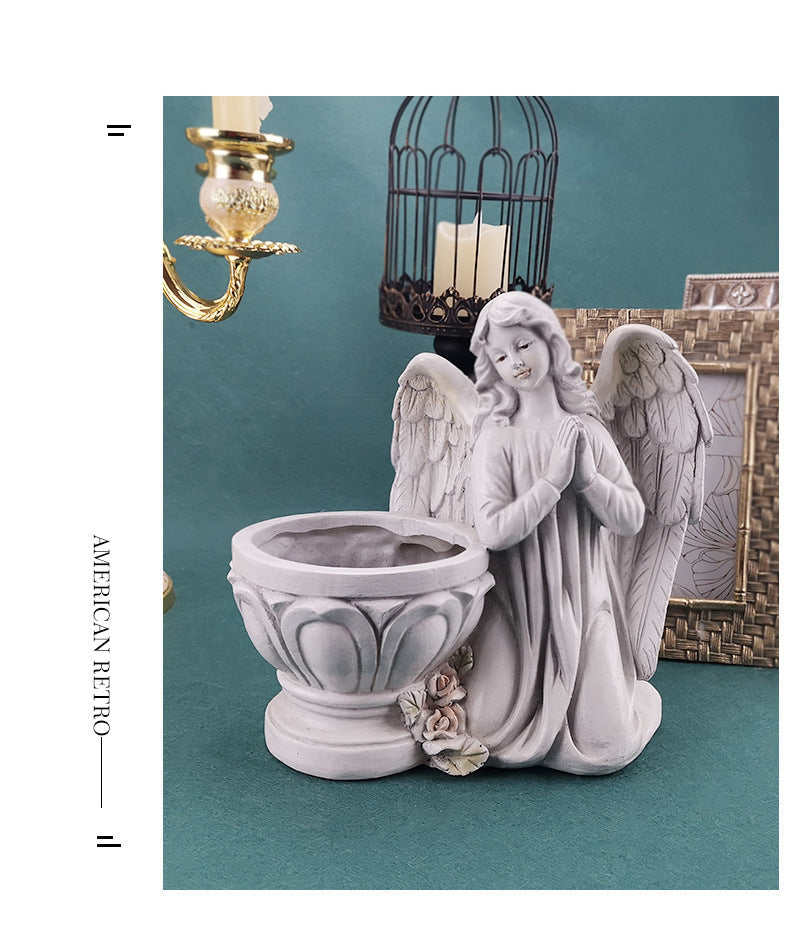 Hars Bidden Engel Planter Tuin Angel Succulent Pot Plant Holder Handwerk Angel Bloempot Decoratie