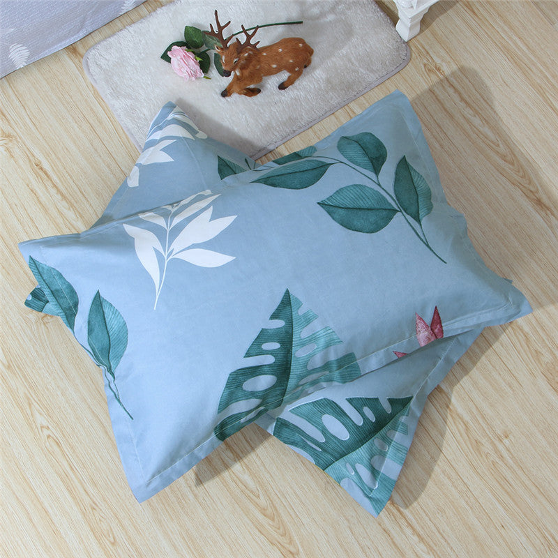 Brushed Printed Cartoon Single With Duvet Cover Bedding