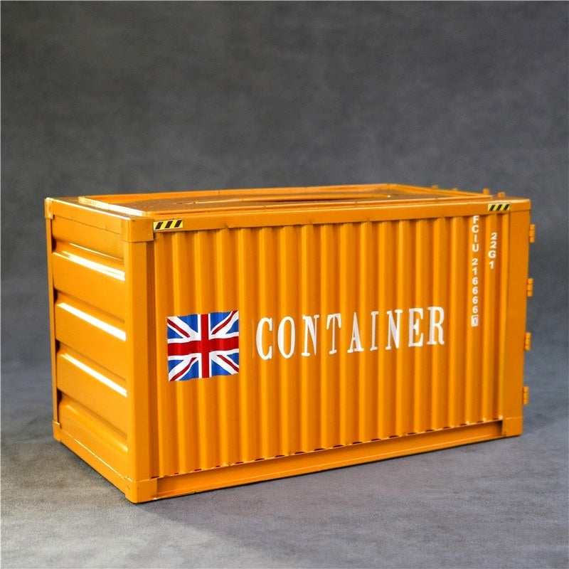 Container Style Wrought Iron Tissue Box Retro Pumping Box