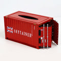 Container Style Wrought Iron Tissue Box Retro Pumping Box