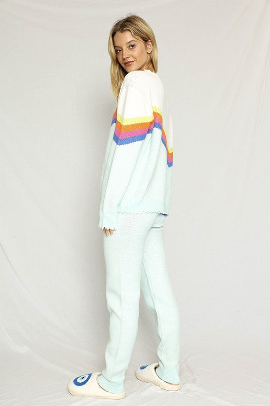 Retro stripe sweater