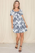 Cloud Tie Dye Midi Dress