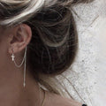 Single cross earring