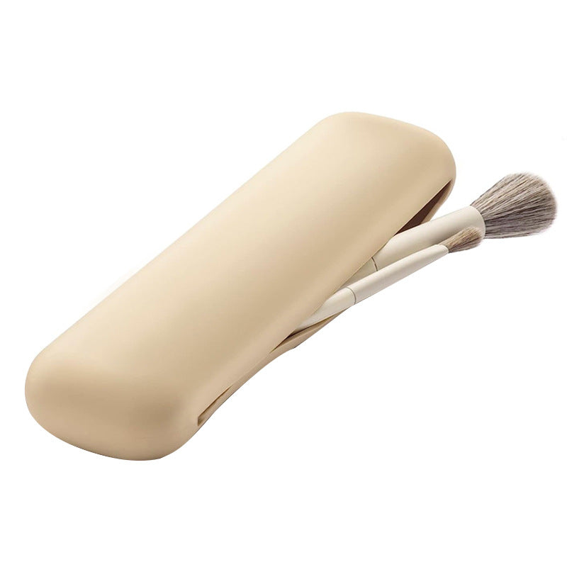 Portable SiliconeDustproof Makeup Brush Storage Bag