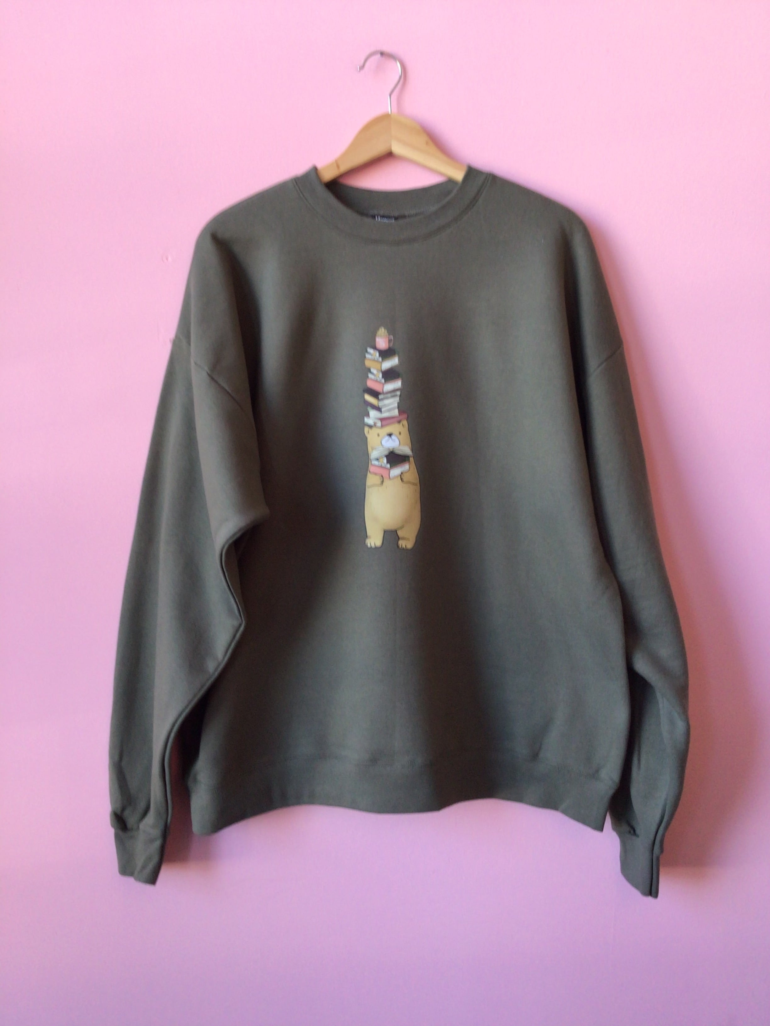 Bear with Books Crewneck and Shirt