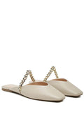 CATCH BLING CHAIN STRAP FLAT SHOES