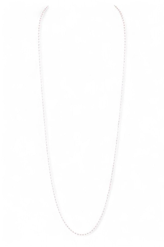 36 Long Extra Fine Petite Beads Station Necklace