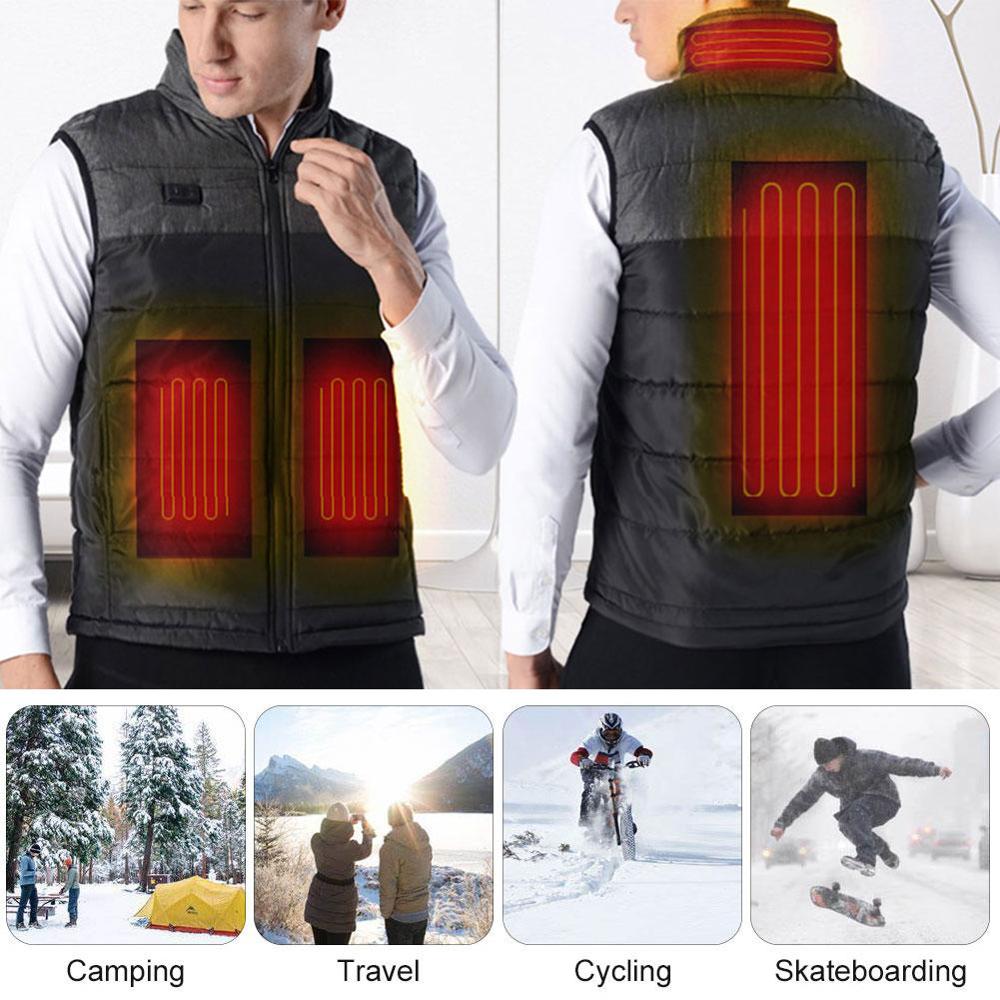 Charging and heating down vest