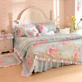 Princess style summer four-piece lace duvet cover