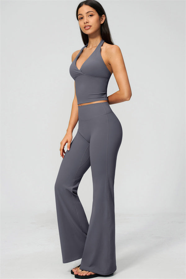 The Lox Crop top Flared Leggings 2-Piece Set