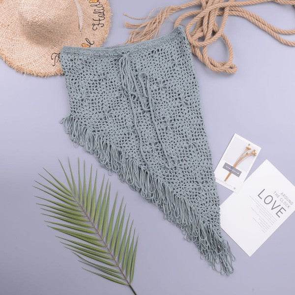 Crochet cover up skirt