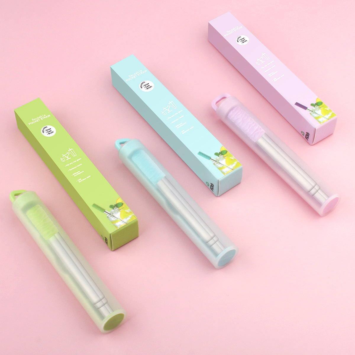 304 stainless steel telescopic straw
