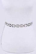 Square Link Fashion Chain Belt