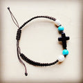 xxAdjustable Woven Turquoise Braided Bracelet