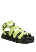 Belcher Faux Leather Gladiator Sandals