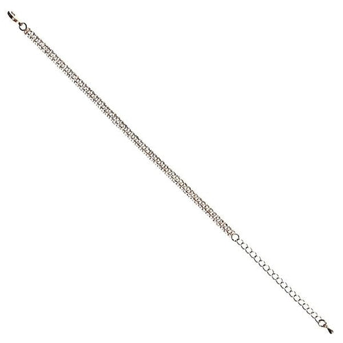 2.5mm 2 Fixed Row CZ Bracelet