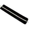 2.5mm 2 Fixed Row CZ Bracelet