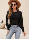 Open knit top