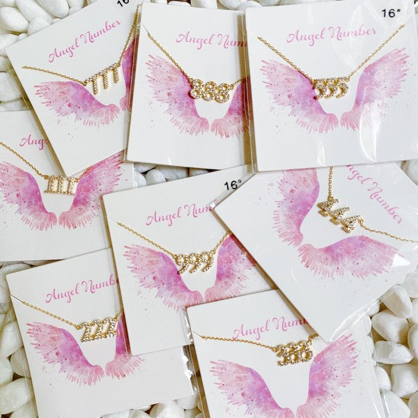 Dainty Angel Number Necklace