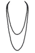 60 Station Faucet Beads Long Necklace