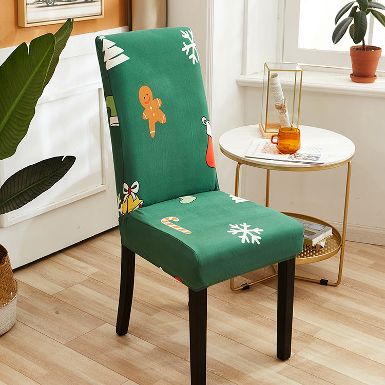 Chair Cover Cover Nordic Thick Elastic One Set Bedroom Hotel Restaurant Stool Cover