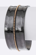 2 Tone Matte Finish Adjustable Open Cuff