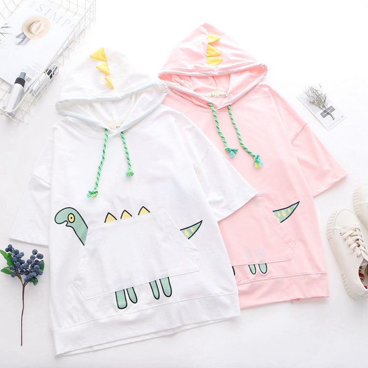 Ladies Hooded T-shirt