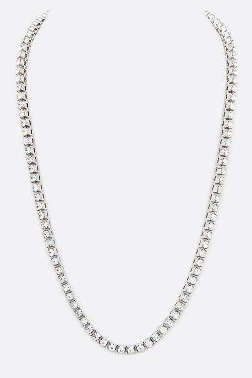 23 Single Row Rhinestone Necklace