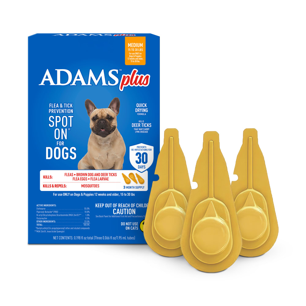 Adams Complete Indoor & Outdoor Flea Treatment System for Medium Dogs 15–30 lbs