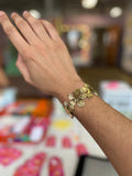 Tropical Flower Cuff Titanium Bracelet