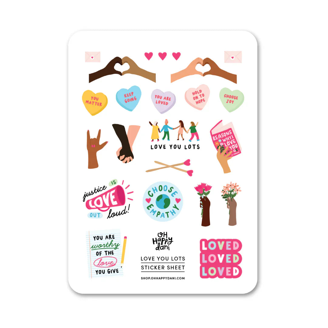 Love You Lots Sticker Sheet