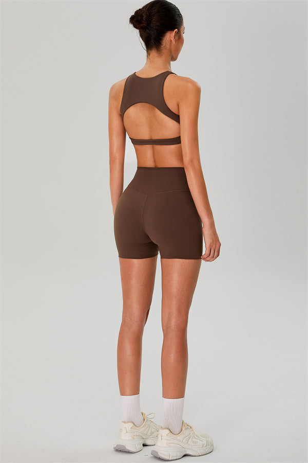 The Jewel Crop Top Crossover Shorts 2-Piece Set