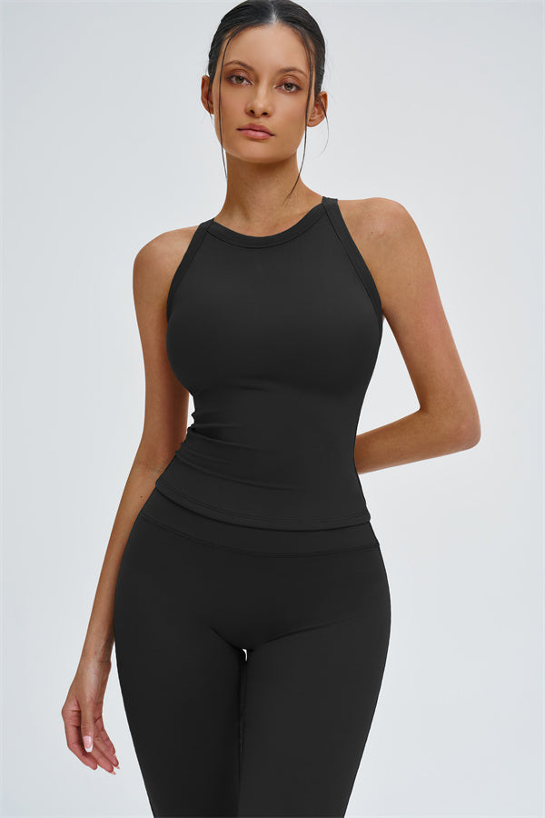 The Slate X-Back Top Flared Leggings 2-Piece Set