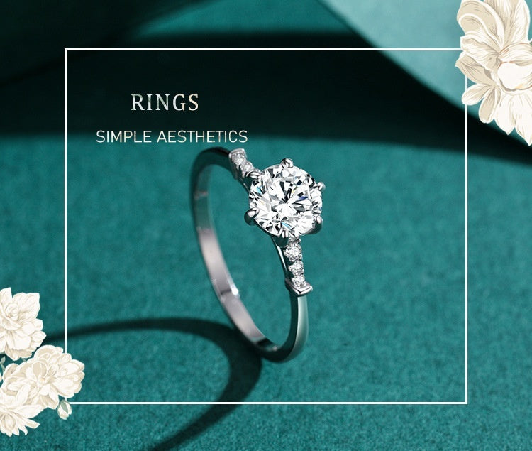 Female Fashion 1 Karat S925 Silver Ring Female