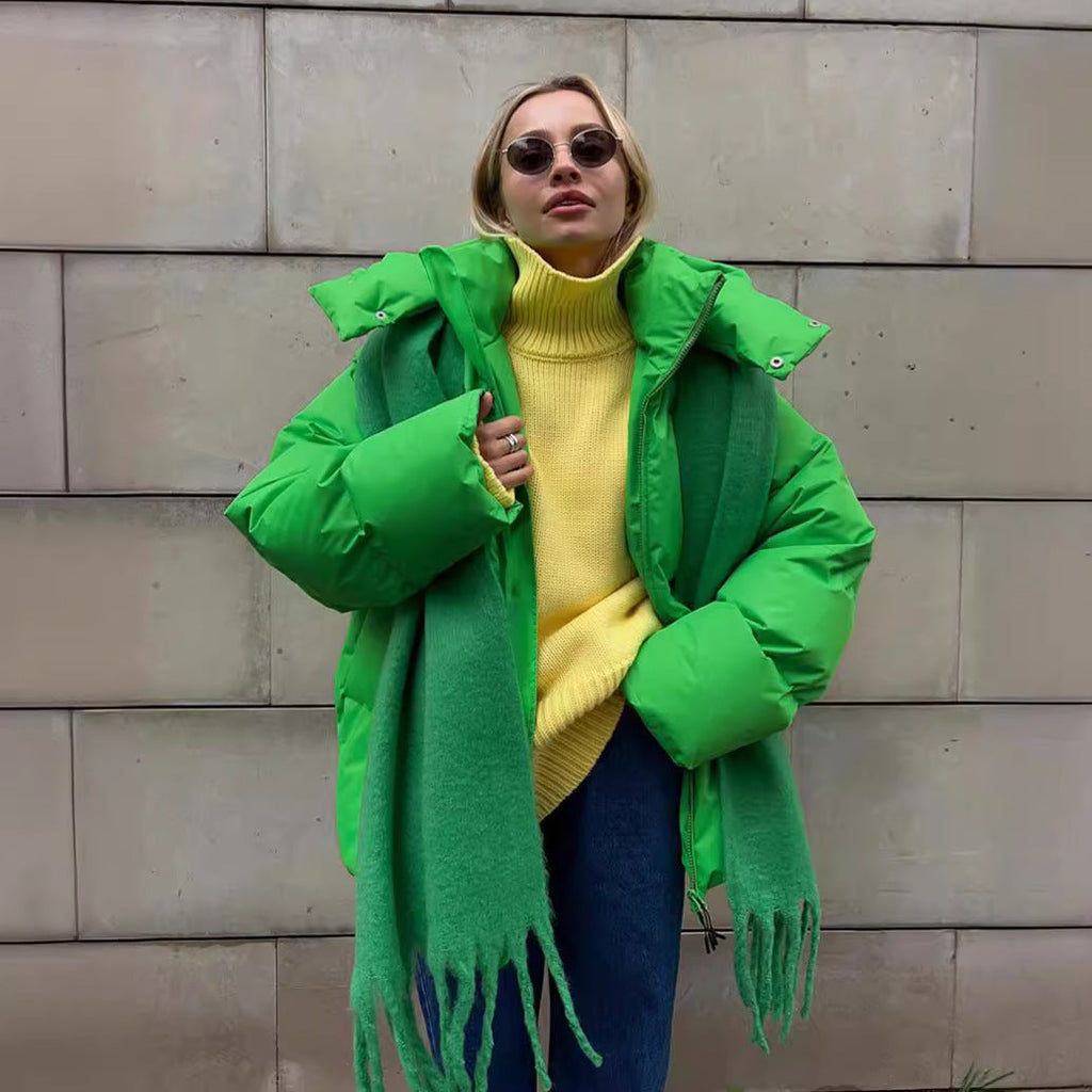 Oversized Cotton Jacket for Women - Fall/Winter 2023