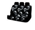 Car Seat Cover Full Package, Smoking Skull High Back Print 5-seater 7-piece Set